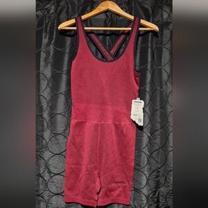 Love & Sports Women's Seamless Ribbed Romper